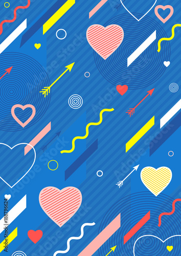 The  background  with hearts  for Valentine's Day or weddings