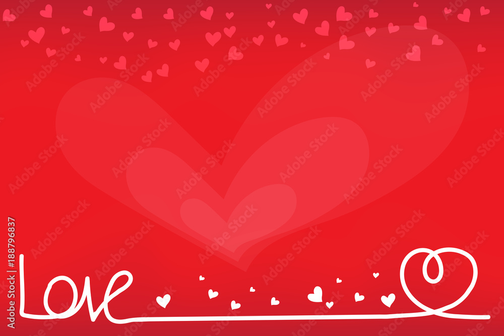 heart and love text, valentine's day background