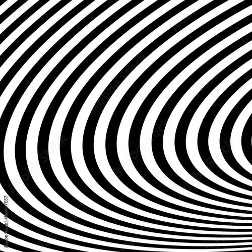 Abstract Black and White Modern Striped Background