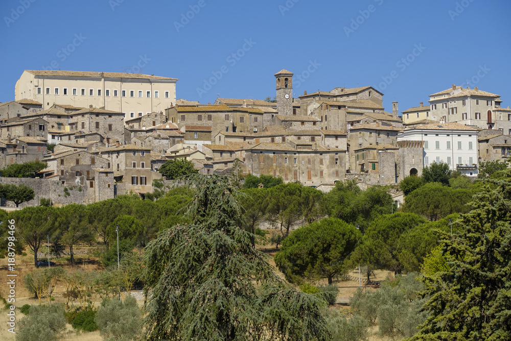 Panoramic view of Lugnano in Teverina (Umbria, Italy)