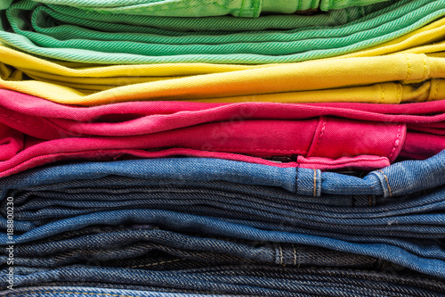 Colorful jeans texture background