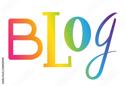 BLOG custom letters icon