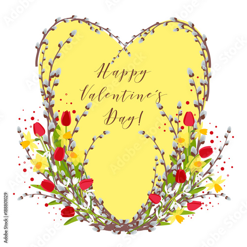 Vector card for valentine's day.
