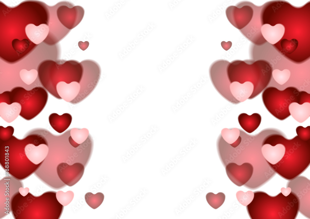Abstract red Valentines Day hearts background Abstract red Valentines Day hearts background