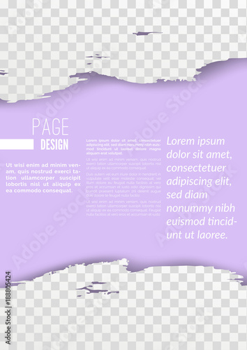 Brochure report page print design layout background template