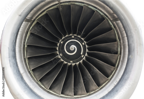 Jet engine in detail