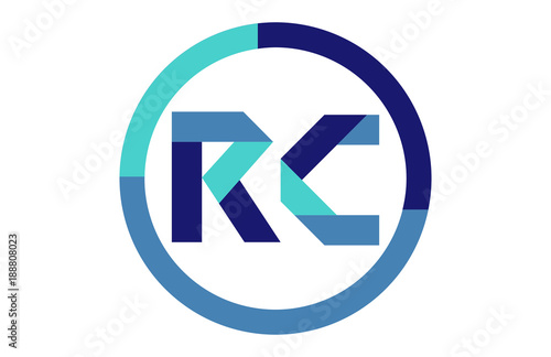 RC Global Circle Ribbon Letter Logo