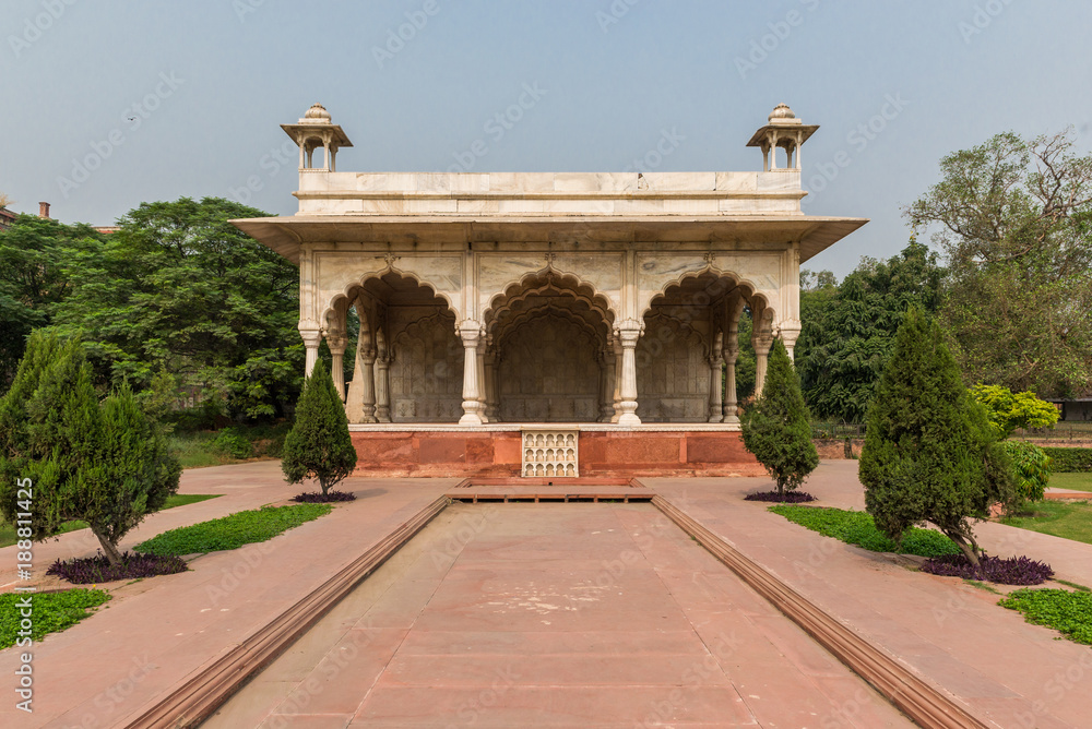 Fototapeta premium Bhadon Pavilion in Red Fort in Old Delhi, India