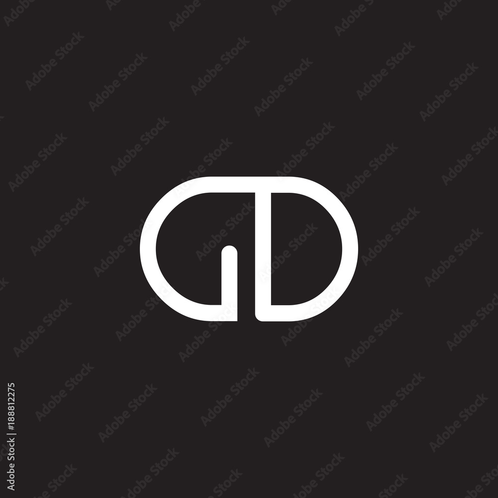 initial letter rounded logo modern white initial letter rounded logo modern white