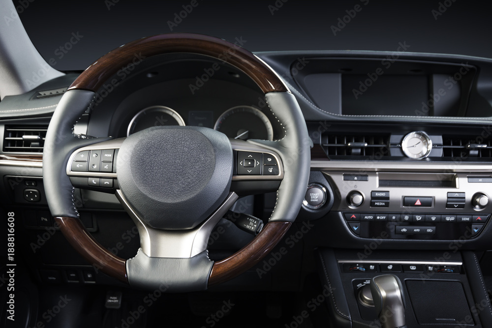 Fototapeta premium Modern sport car interior