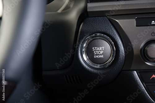 Engine start stop button © gargantiopa