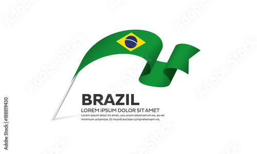 Brazil flag background