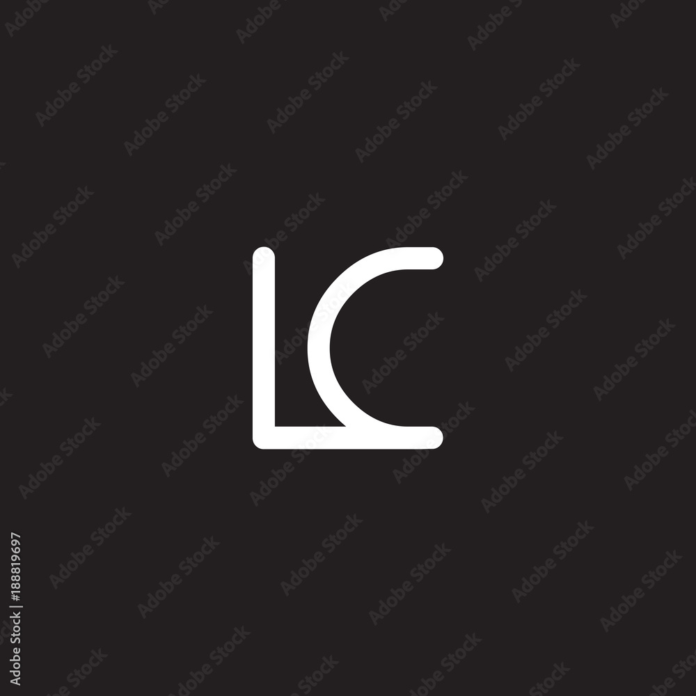 initial letter rounded logo modern white initial letter rounded logo modern white