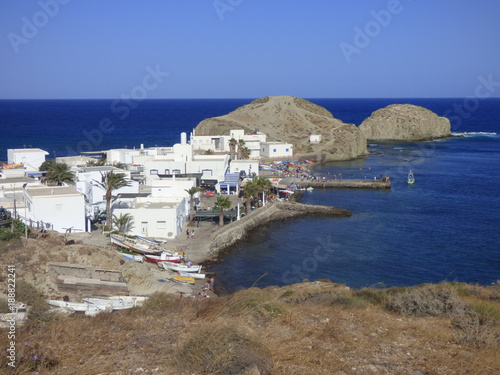 La Isleta del Moro Arráez, localidad del Parque Natural Cabo de Gata-Níjar, Provincia de Almería, perteneciente al municipio de Níjar