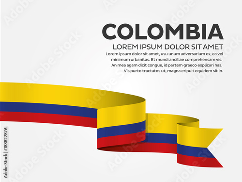 Colombia flag background