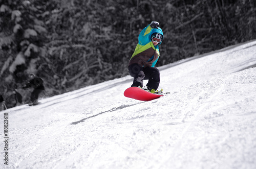 Sport d'hiver - snowboard