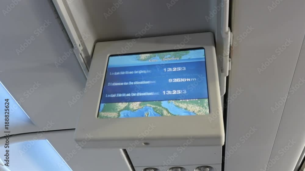 High quality video of Lcd monitor showing a map in 4K High quality video of Lcd monitor showing a map in 4K
