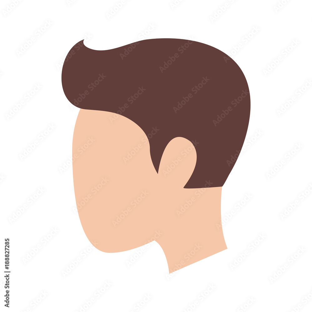 Man silhouette head icon vector illustration graphic design Man silhouette head icon vector illustration graphic design