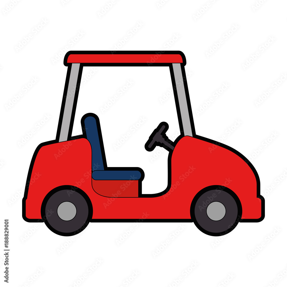 golf car isolated icon vector illustration design