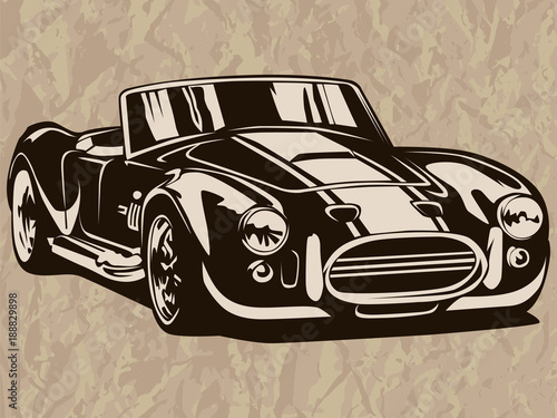 Modern race muscle car