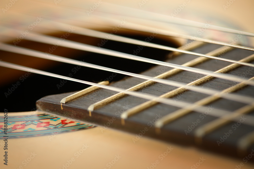 Obraz premium Classic Guitar Closeup