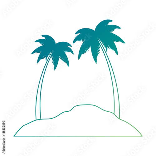 beach landscape scene icon vector illustration design