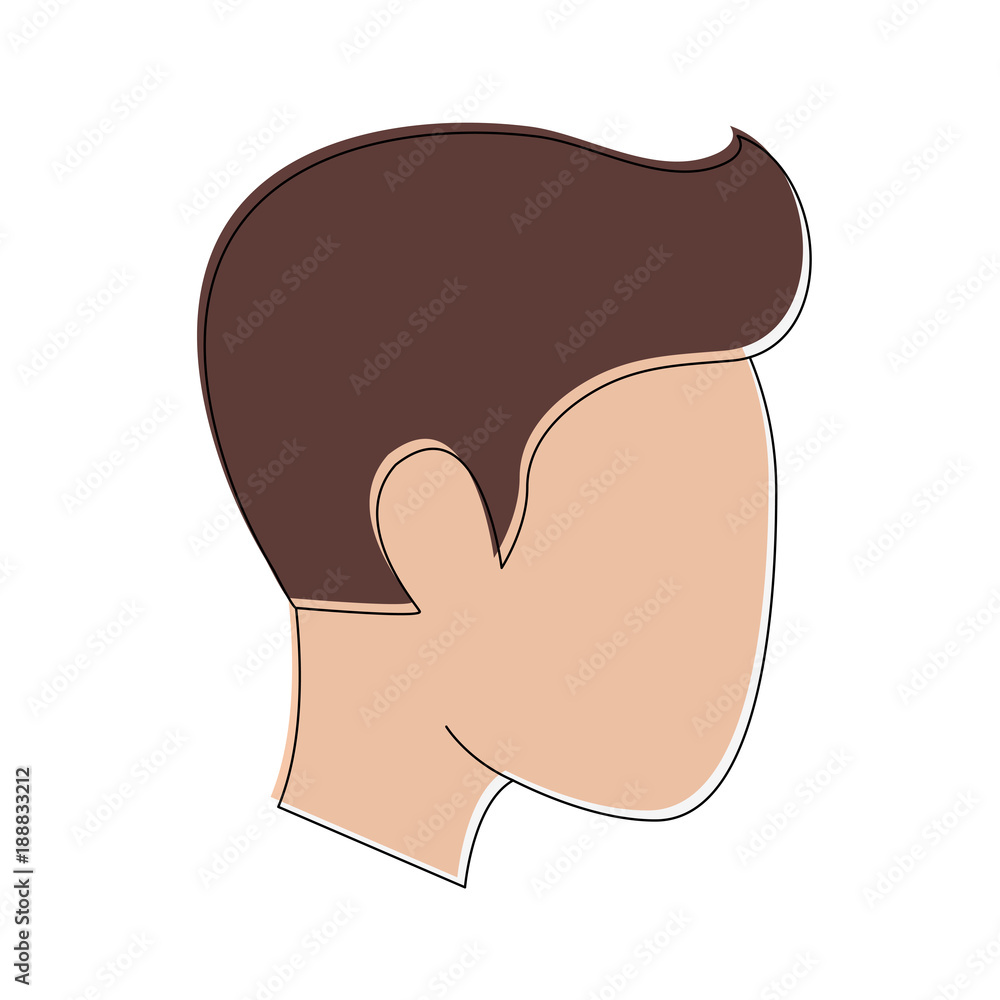 Faceless man head icon vector illustration graphic design Faceless man head icon vector illustration graphic design