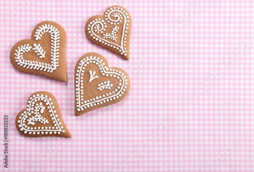 Gingerbread hearts.