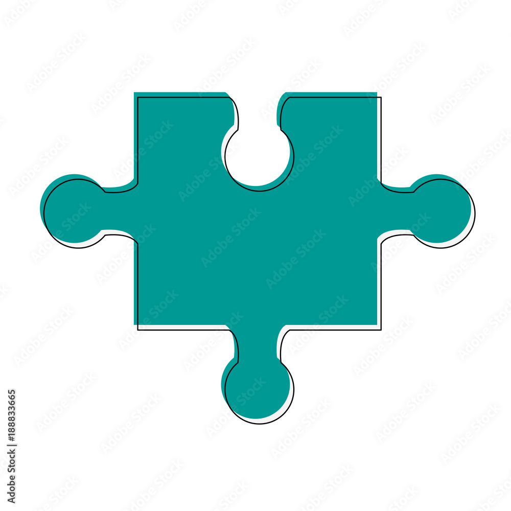 Puzzle pieces isolated icon vector illustration graphic design Puzzle pieces isolated icon vector illustration graphic design