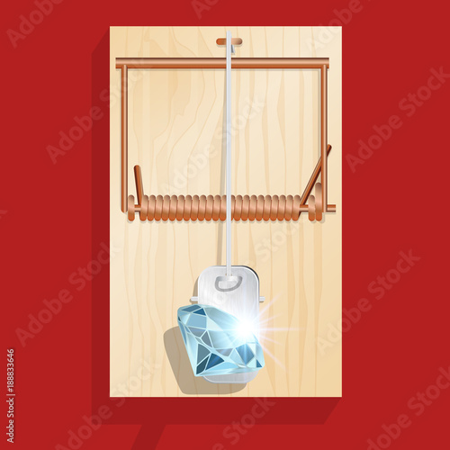 diamant - piège - richesse - piège à souris - appât - séduction - séduire - bijou - attirance - argent