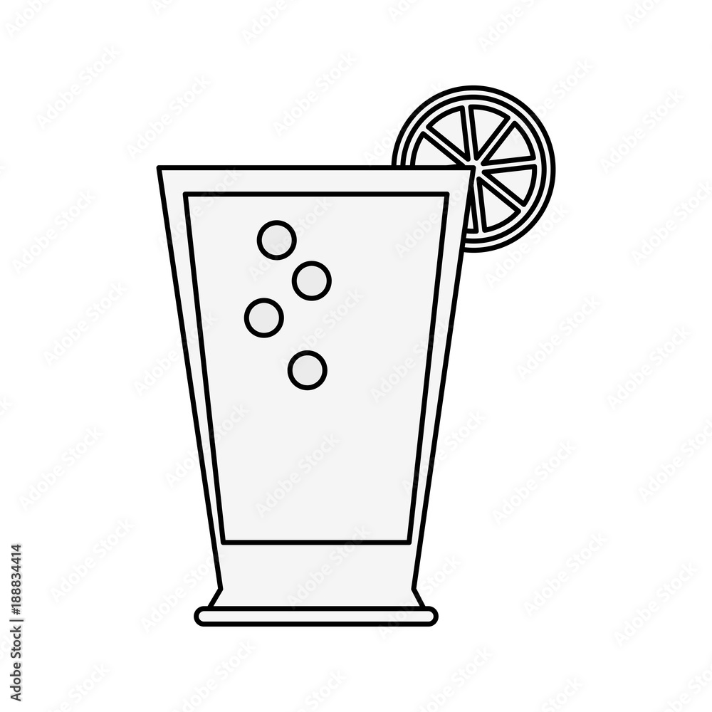 Lemonade glass cup icon vector illustration graphic design Stock Vector ...