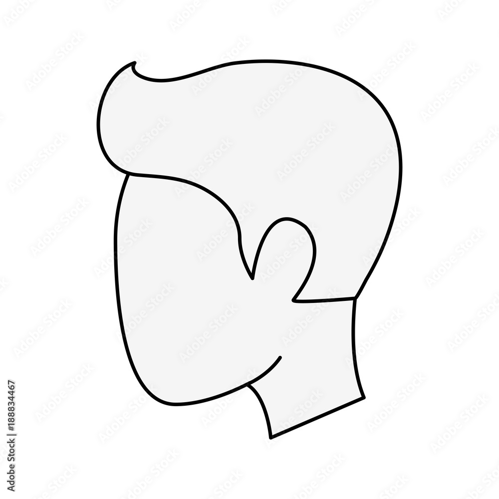 Faceless man head icon vector illustration graphic design Faceless man head icon vector illustration graphic design