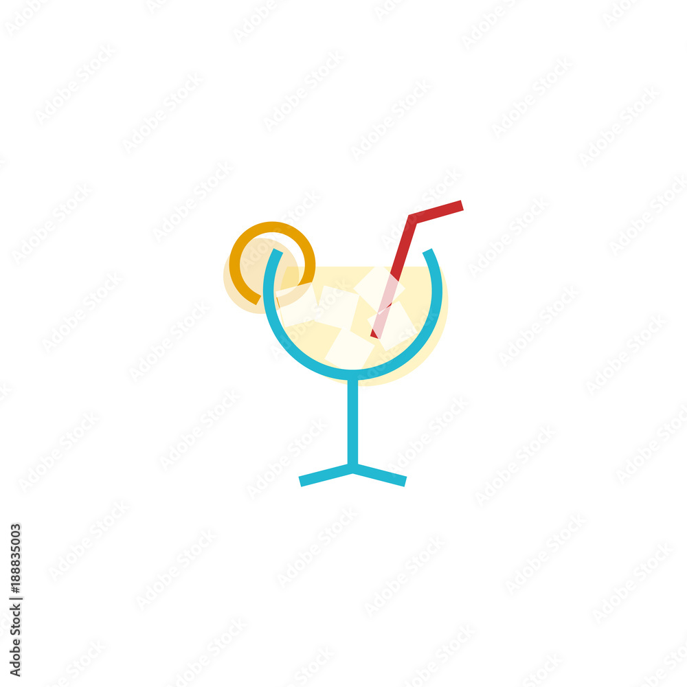 Aperol spritz cocktail memphis style icon. Can be used as a part of logo or advertisement. Isolated on white background flat line art style. Aperol spritz cocktail memphis style icon. Can be used as a part of logo or advertisement. Isolated on white background flat line art style.