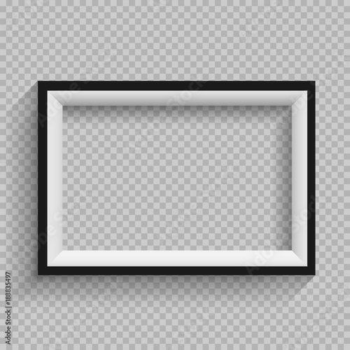 black and white frame transparent