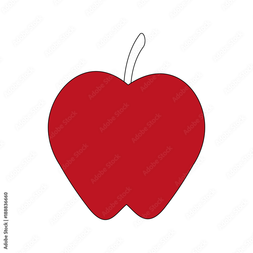 Apple fruit sweet icon vector illustration graphic design Apple fruit sweet icon vector illustration graphic design