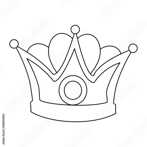 king crown isolated icon vector illustration design