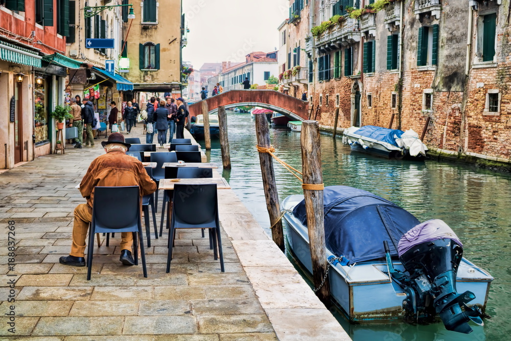 Naklejka premium Venedig, Rio della Misericordia