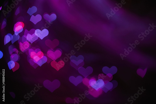 Blurred hearts. Valentines day background