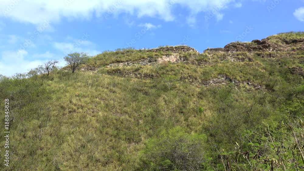 Diamond Head hiking trail. Honolulu, Oahu, Hawaii, USA Diamond Head hiking trail. Honolulu, Oahu, Hawaii, USA
