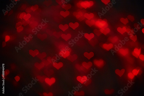 Blurred hearts. Valentines day background