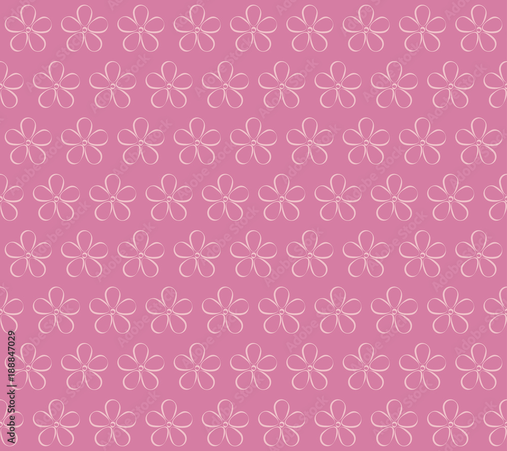 Seamless floral pattern.  Cherry blossoms. Blooming cherry.