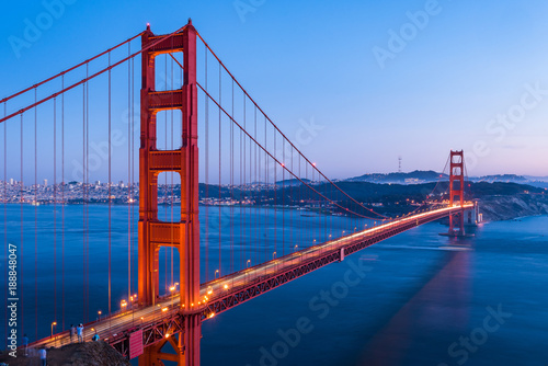 Golden Gate Bridge, San Francisco at sunset