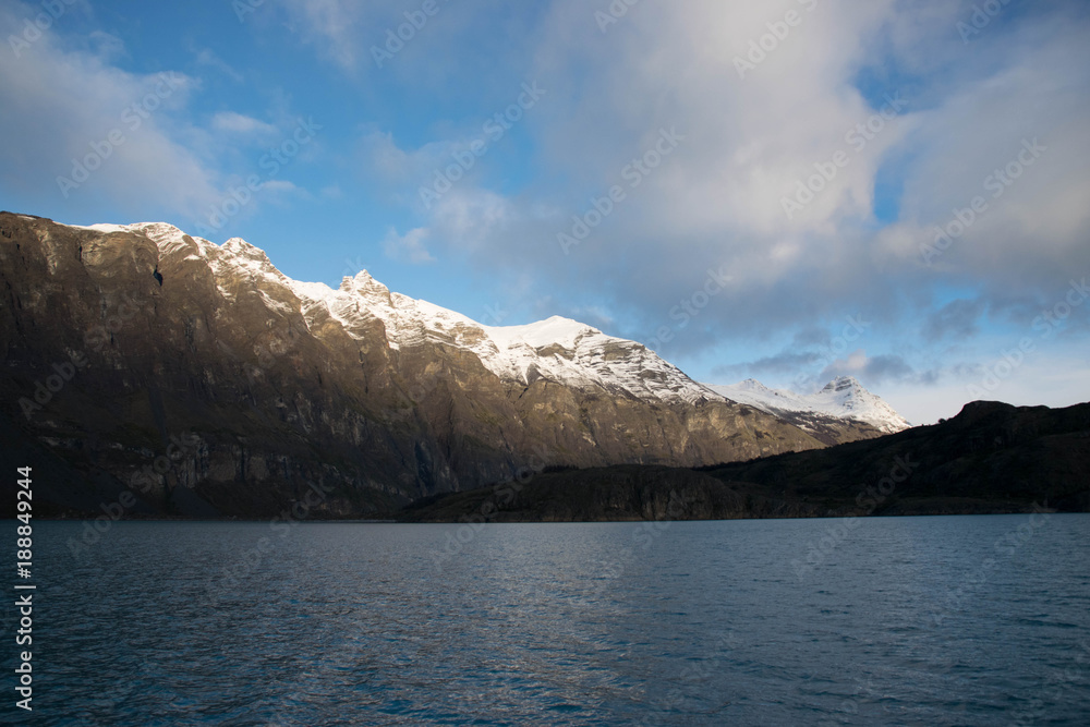 Sur glaciar montaña Sur glaciar montaña