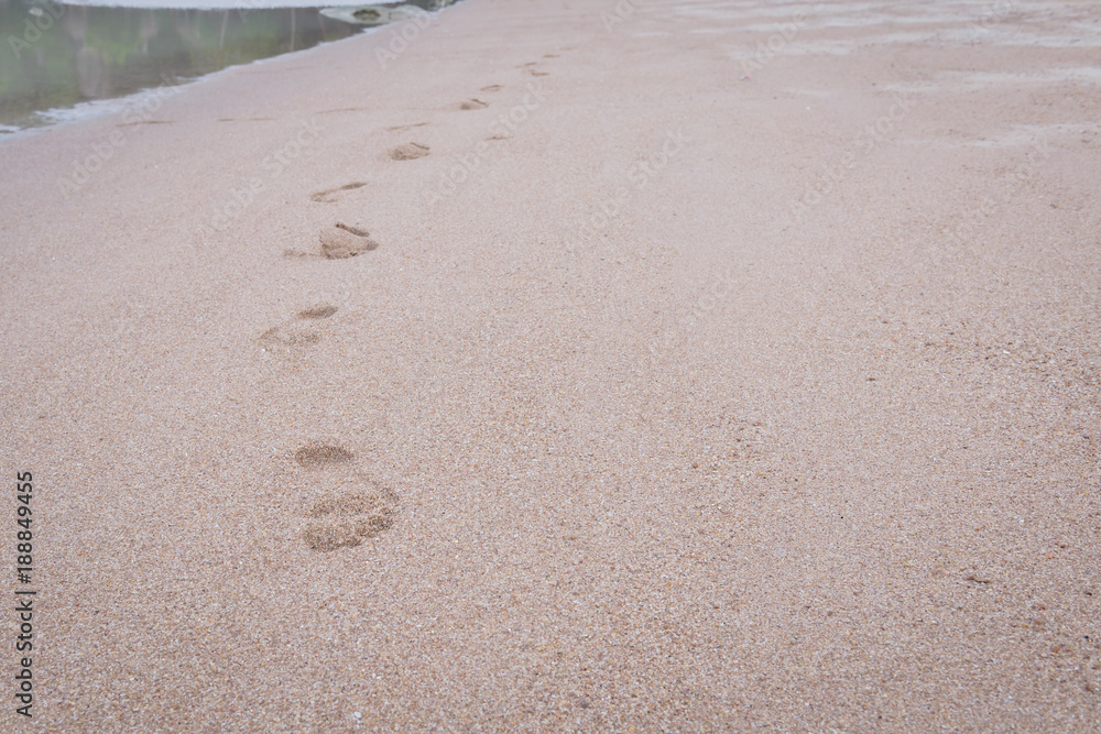 Footprints - footprints in the sand Footprints - footprints in the sand