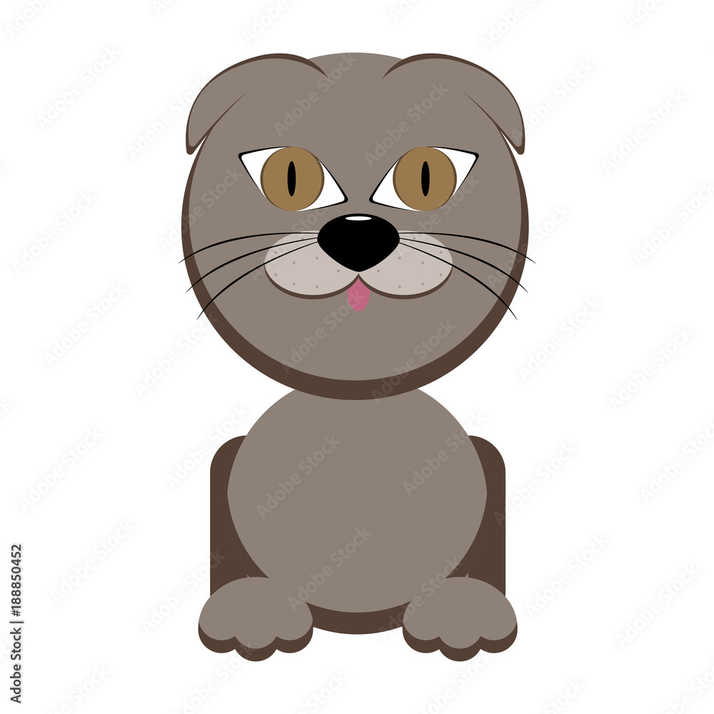 Cute cat character Cute cat character