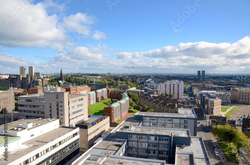Looking over Glasgow and the campus of University of Strathclyde