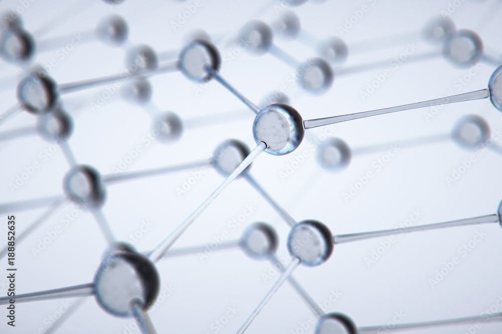 Abstract 3D Rendering of Structure with Spheres,molecule model,science wit background. Abstract 3D Rendering of Structure with Spheres,molecule model,science wit background.