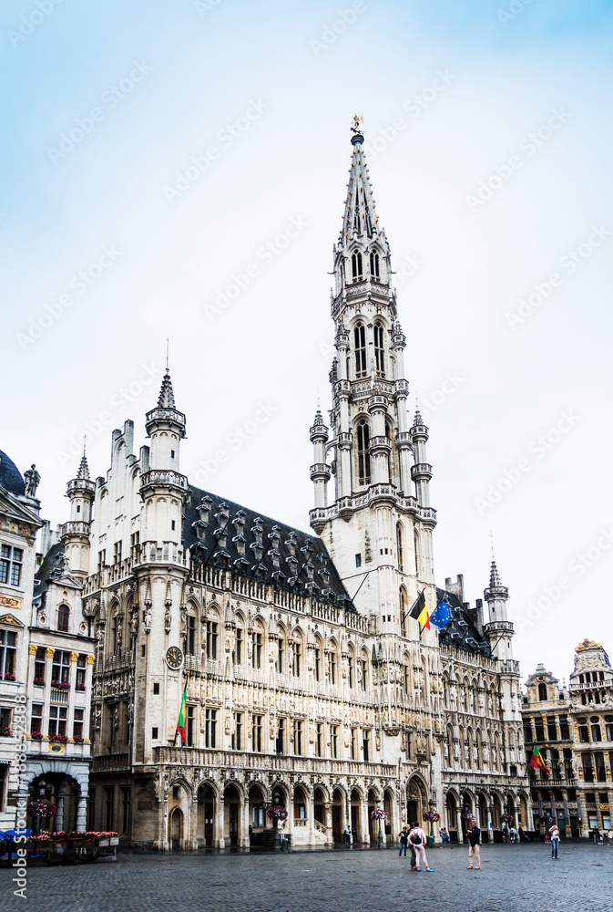 BRUSSELS, BELGIUM - August 27, 2017: Grand Place in brussel, Belgium.