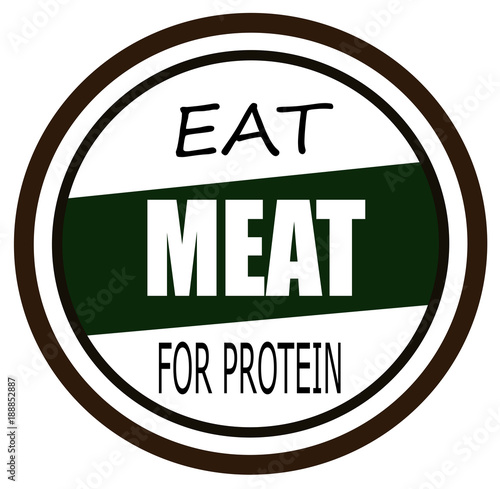 eat meat design illustration