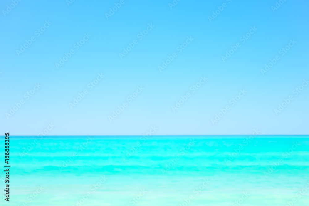 Blurred sea background. Concept of beach in summer.